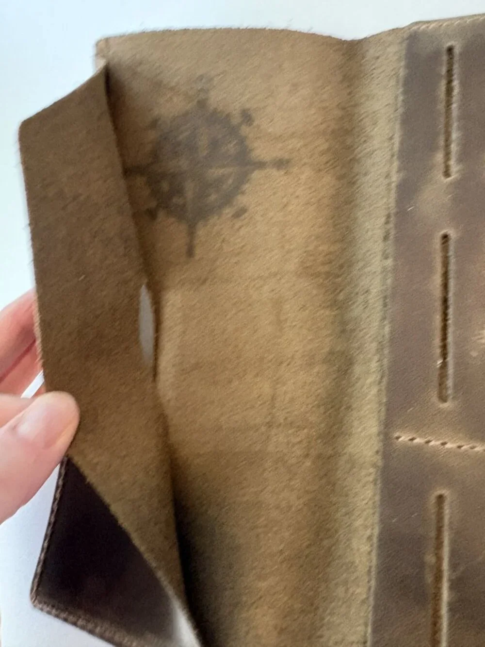 Handmade Distressed Leather Journal Cover - Compass Refillable